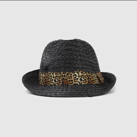 Sombrero cubano con diseño animal print