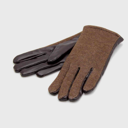 Guantes de cuerina + lanilla