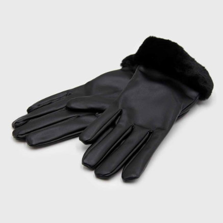 Guantes de cuerina peludo