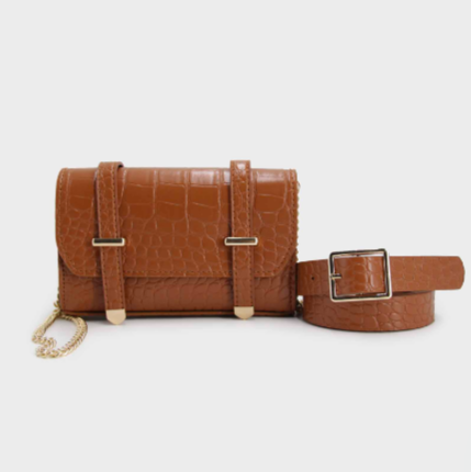 Riñonera bolso rectangular pitón