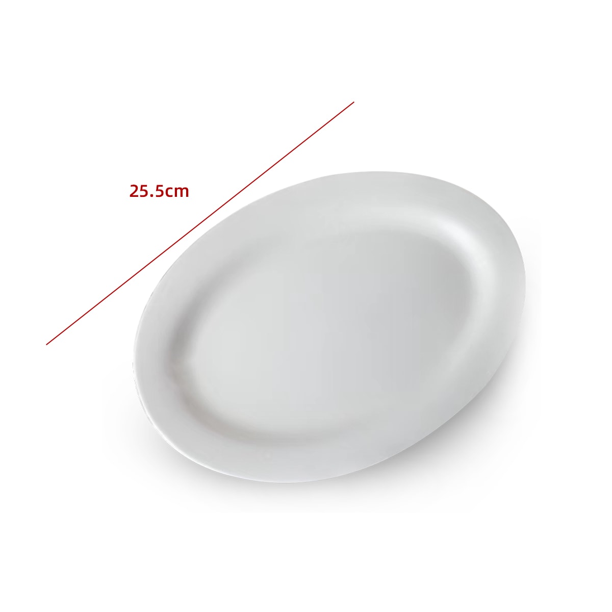 PLATO BLANCO LISO DE CERAMICA